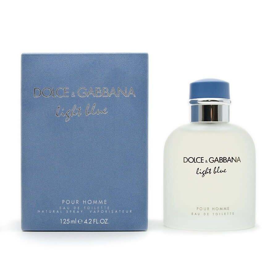 DOLCE & GABBANA LIGHT BLUE 4.2 EAU DE TOILETTE SPRAY FOR MEN.